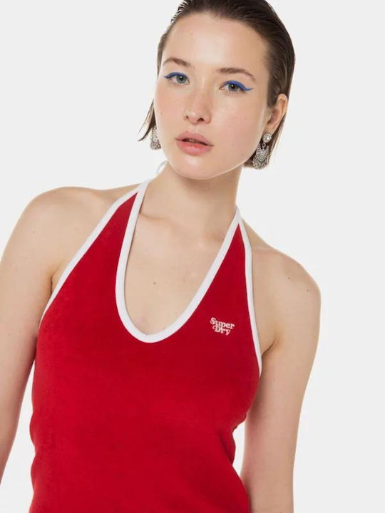 Rochii De Vară Pentru Femei Mini Sport Rochie Fără Mâneci Roșie