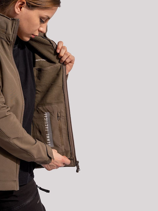 Pentagon Artaxes Γυναικείο Αδιάβροχο Κυνηγετικό Μπουφάν Fleece Tuscan Yellow