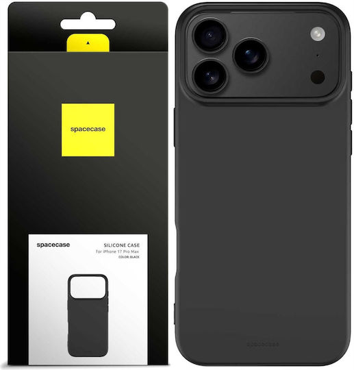Spacecase Силиконова Задна Корица Черен (iPhone 18 Pro Max / 17 Pro Max)