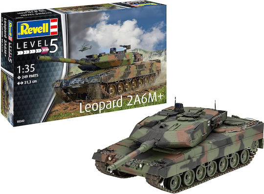 Revell Leopard Фигура за Моделизъм Резервоар 250 Части в Мащаб 1:35 334.2x334.2см.