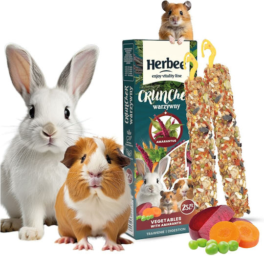 Herbee Cruncher 115gr Hrană Pentru Rozătoare Iepuri Legume Amarant