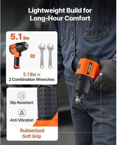 Vevor Air Impact Wrench 1/2" QDCJBSQS12INQK3ZL001V0