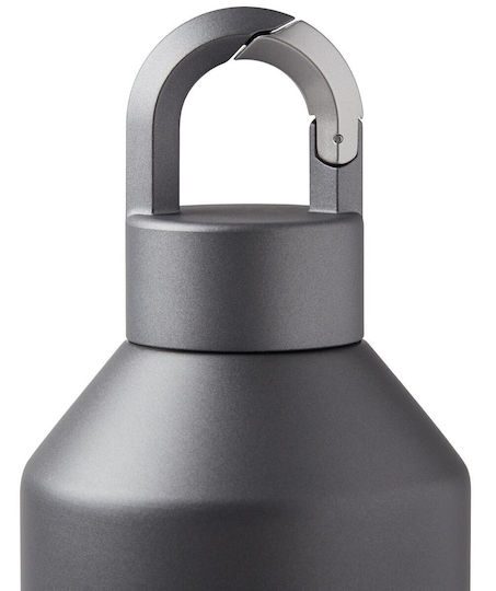Lexon Μπουκάλι Θερμός Ανοξείδωτο / Πλαστικό 500ml Gray