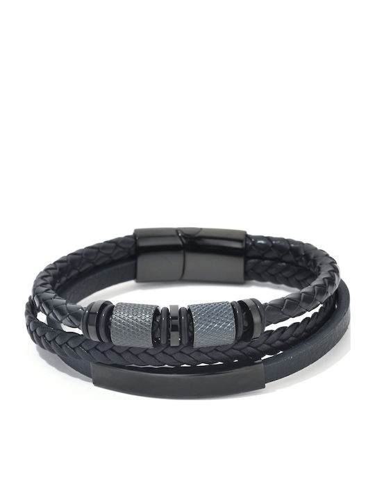 Toro Nero Brățară Pentru Bărbați Din Piele 21cm