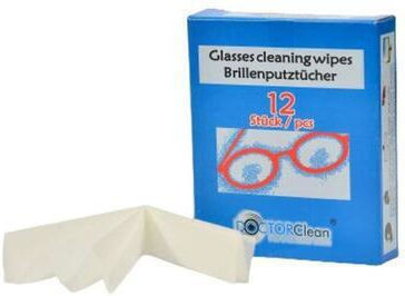 Set 2 X Doctor Clean Șervețele Pentru Curățarea Ochelarilor Pachet 12 Bucăți Lentile Ecrane Suprafețe Optice
