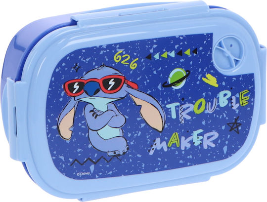 Disney Stitch Plastic Kids' Lunch Set 0.8lt Blue
