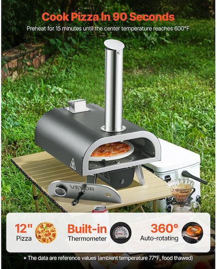 Vevor Kommerzielle Pizzaöfen Holz Traditionell Schwarz