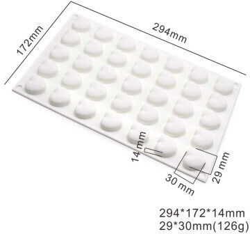 Backform Pralinen Silikon 9x3cm 1cm
