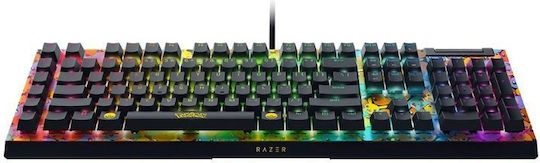 Razer Blackwidow V4 X Pokemon Kanto Starters Gaming Mechanical Keyboard with Razer Mechanical switches and RGB lighting (English US) Green