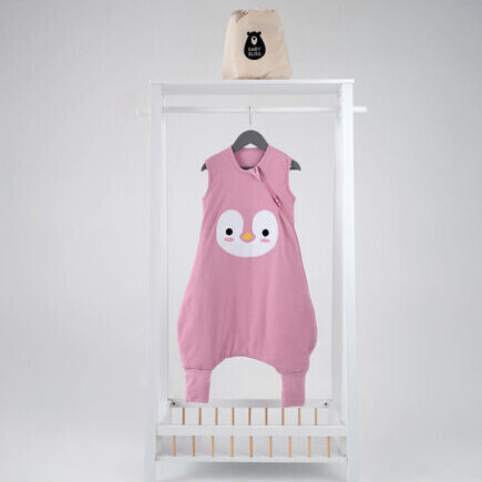 Baby Bliss Winter Sleeping Bag with Feet 2.5 Tog Penguin Pink