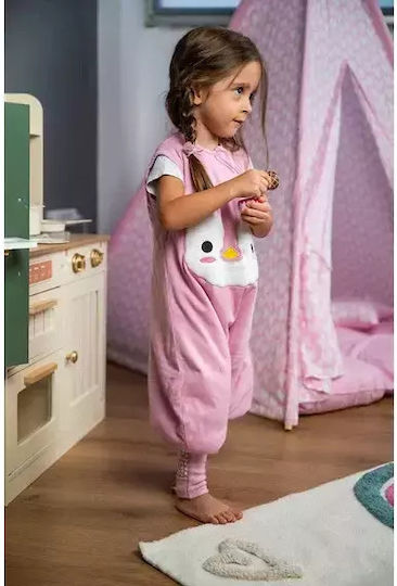 Baby Bliss Winter Sleeping Bag with Feet 2.5 Tog Penguin Pink