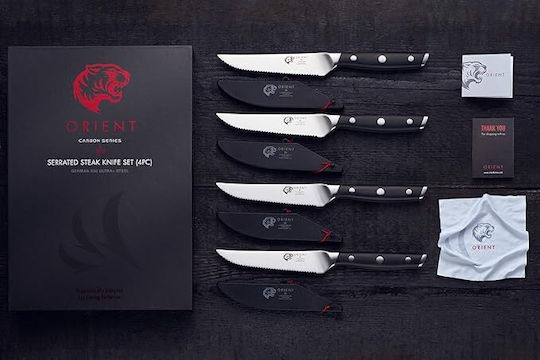 Orient Origin Series Σετ Μαχαίρια από Ανοξείδωτο Ατσάλι 4τμχ