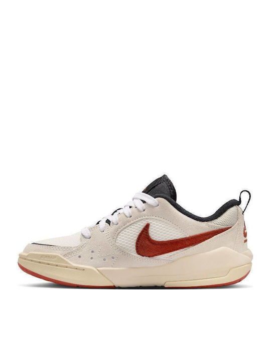 Kids Sports Basketball Shoes With Laces Beige