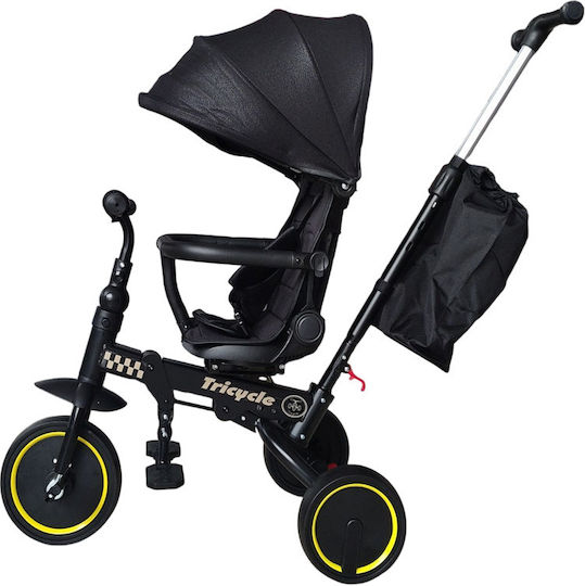 Miko Foldable And Convertible Tricycle Bicycle For 6 Months Black