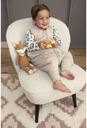 Meyco Autumn Baby Sleeping Bag with Legs 2 Tog Slub Gray