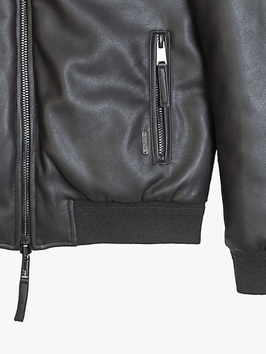 Μπουφάν Bomber Διπλής Όψης Dark Grey