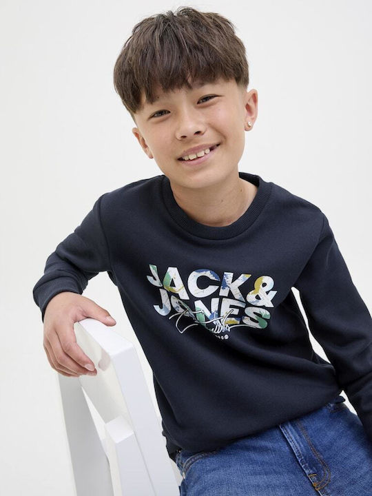 Kids Sweatshirt Blue Color Splash