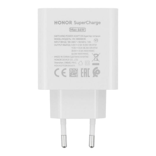 Honor Încărcător Fără Cablu cu Port USB-A 66W SuperCharge Albς (HN-200330E00)