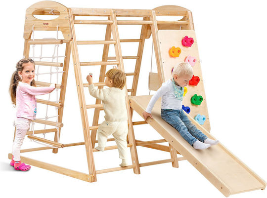 Vevor Spielplatz mit Kletterfläche 109x120x119.5cm.