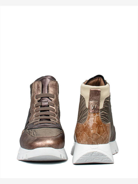 Women's Ankle Boots Platform Gold