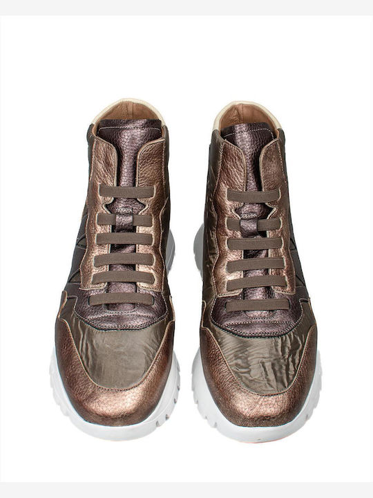 Women's Ankle Boots Platform Gold
