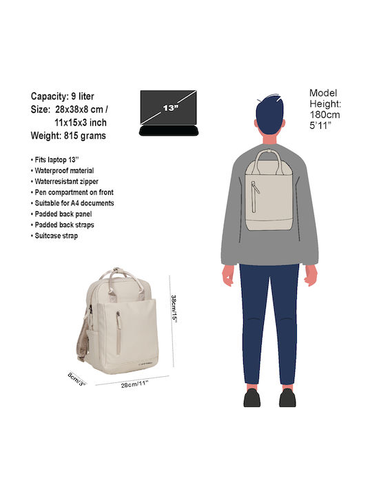 New Rebels Backpack Αδιάβροχο 10lt Navy Μπλε