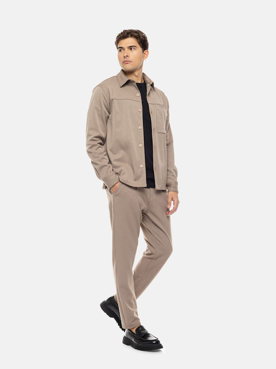 Μακρυμάνικo Overshirt Beige