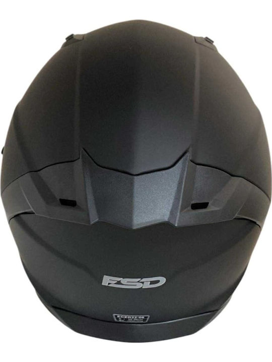 Faseed 910 Black Matt Motorcycle Helmet Full Face ECE 22.06 1500gr with Sunvisor