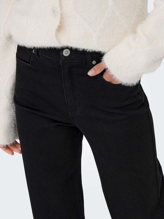 Wide Damenjeans Black