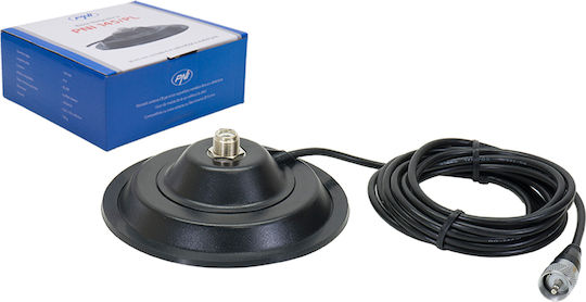 PNI Car Antenna Roof Magnetic / Threaded for Radio in Silver Color