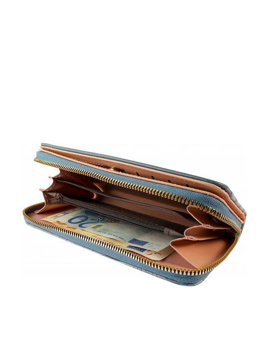 Large Women's Wallet Classic Light Blue