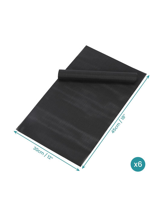 Belle Vous Placemats Plastic Negru 44.5x30cm 6buc