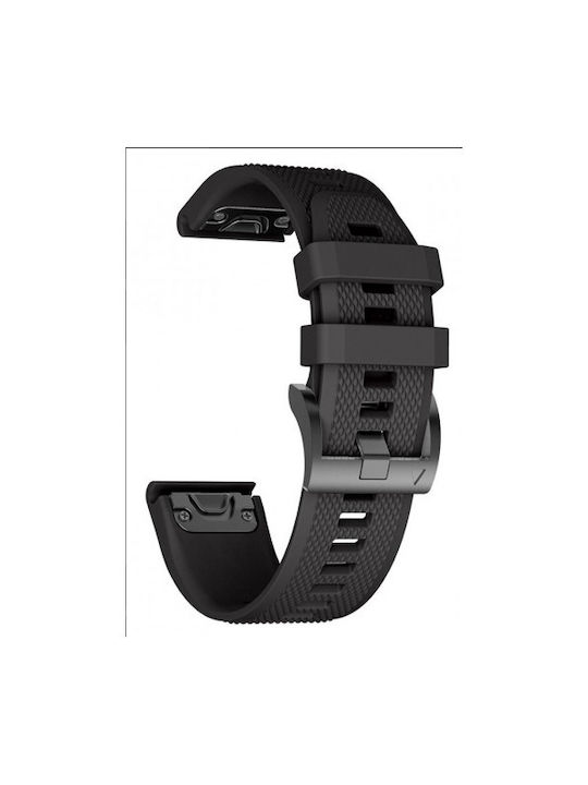 Σιλικόνη Λουράκι Quickfit 20mm Garmin Fenix 5s 6s 7s 8 43mm Μαύρο Σιλικόνη Λουράκι Quickfit 20mm Garmin Fenix 5s 6s 7s 8 43mm Μαύρο