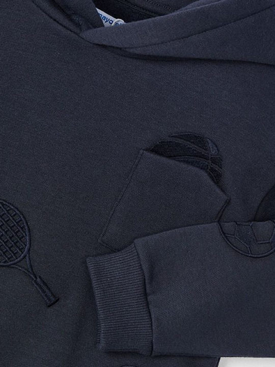 Kids Sweatshirt with Hood and Pockets Blue