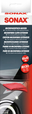 Sonax Lavetă Microfibră Lustruire pentru Corp Auto Roșu 40x40cm