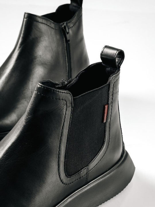 Leather Black Chelsea Boots