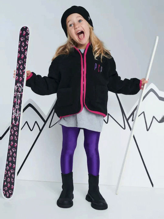 Colant Copii Lung Violet Jacqueline Shiny