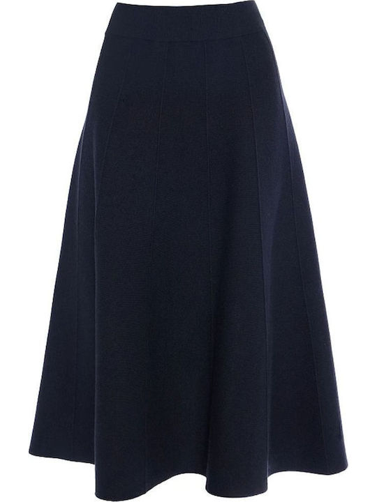 High-waisted Midi Skirt Black