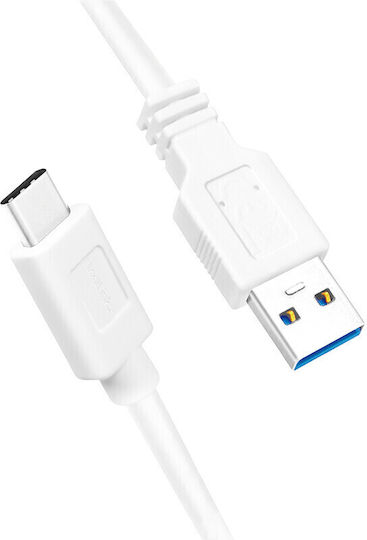 LogiLink USB 3.2 Kabel USB Typ-C männlich - USB-A 15W PD Weiß 1,5m