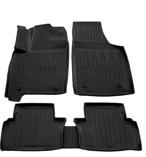 Opel Meriva A 5d 2002>2010 Car Mats Rubber Raised Sides Fasteners 5 Pieces