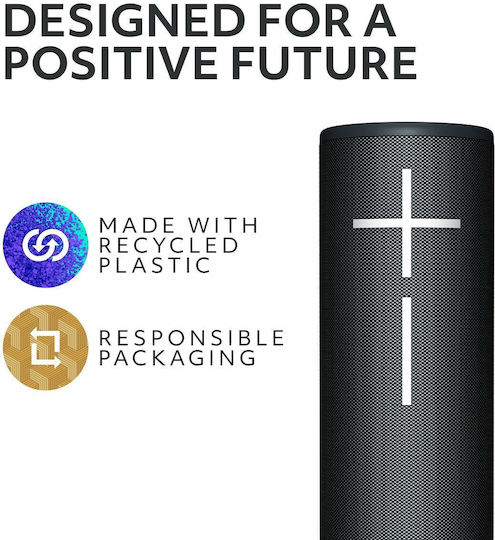 Ultimate Ears Boom 4 Ηχείο Bluetooth με Διάρκεια Μπαταρίας έως 15 ώρες Μαύρο