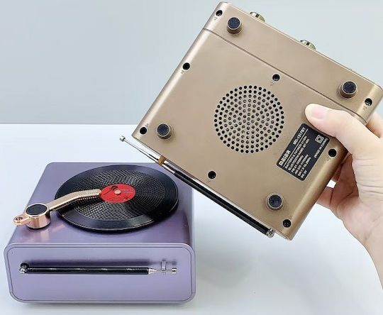 M1217BT Retro Cu baterie cu Bluetooth și USB Violet