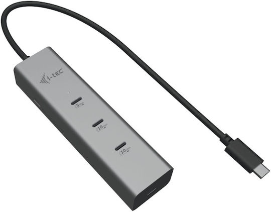 i-tec Hub USB Metal 5 Porturi USB 3.2 cu Conectare USB-C Argintiu