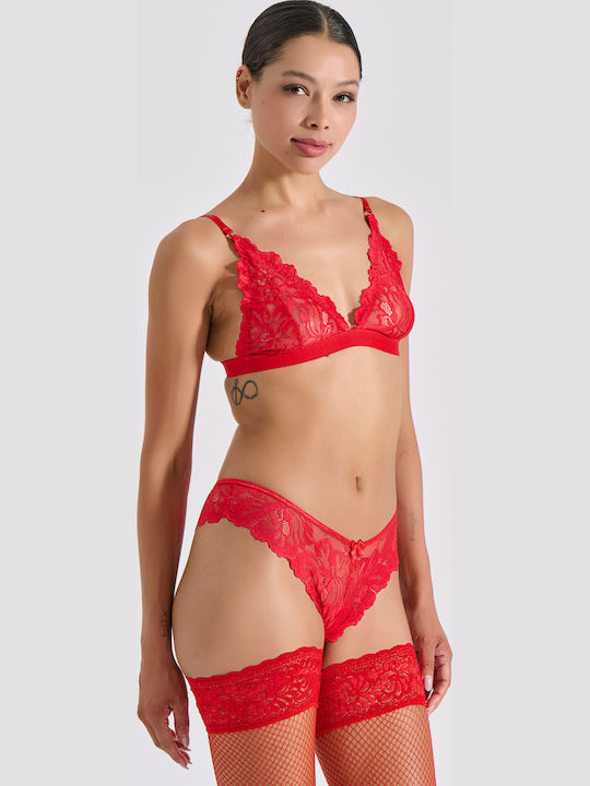Milena by Paris Bralette Σουτιέν Κόκκινο