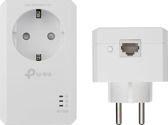 TP-LINK TL-WPA7619 KIT v1 Powerline Double Wi‑Fi 5 with Passthrough Socket and Gigabit Ethernet Port
