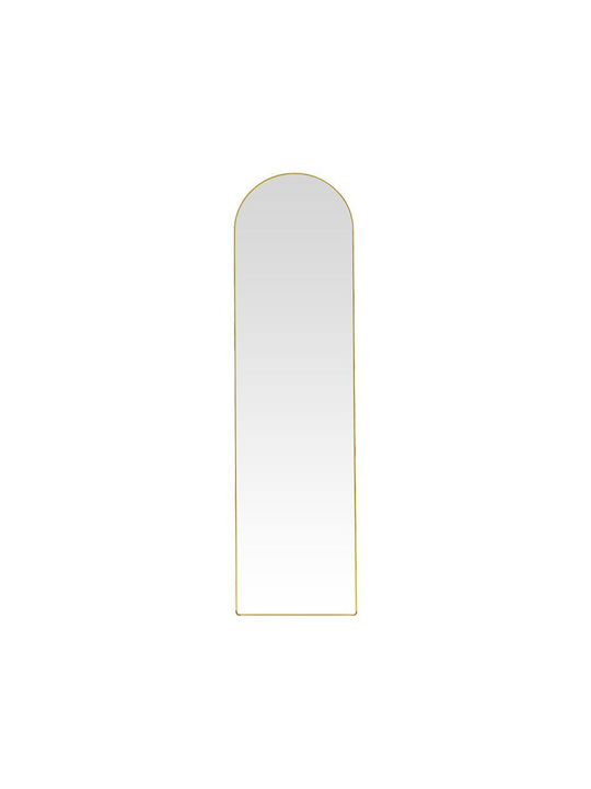 Pakketo Plaza I Καθρέπτης με Χρυσό Μεταλλικό Πλαίσιο 160x50cm