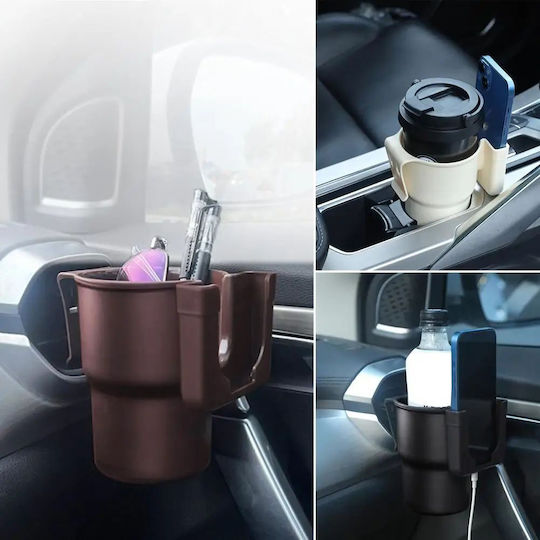 Car Cup Holder 1 Position for Console in Black Color