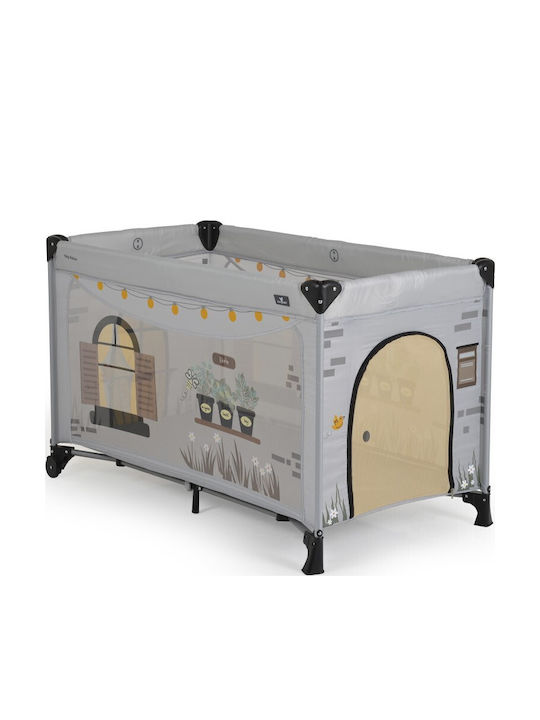 Cangaroo Playpen with Mattress Gray 63x124cm