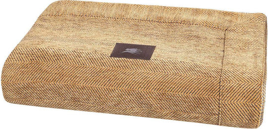 Das Home Essential 3949 Three-Seater Sofa Throw Chenille 180x300cm Ochre
