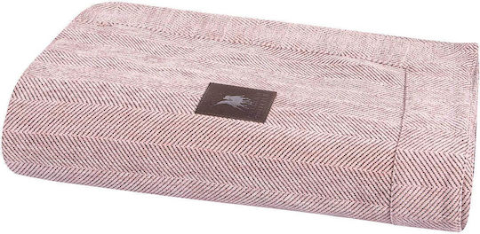 Das Home Essential 3948 Ριχτάρι Διθέσιου Καναπέ Chenille 180x250εκ. Pink